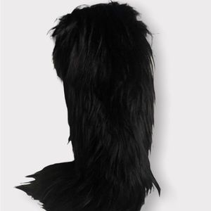 COPY - ❤️ 🎁 Moncler sexy apres ski  Goat fur moon boots snow thigh high boots 3…